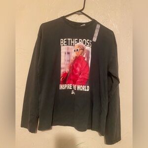 Zara Barbie long sleeve shirt